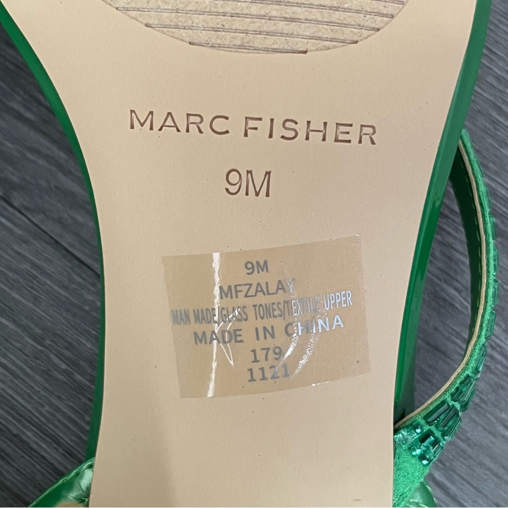 Marc Fisher Green Sandal Heels - Picture 5 of 7